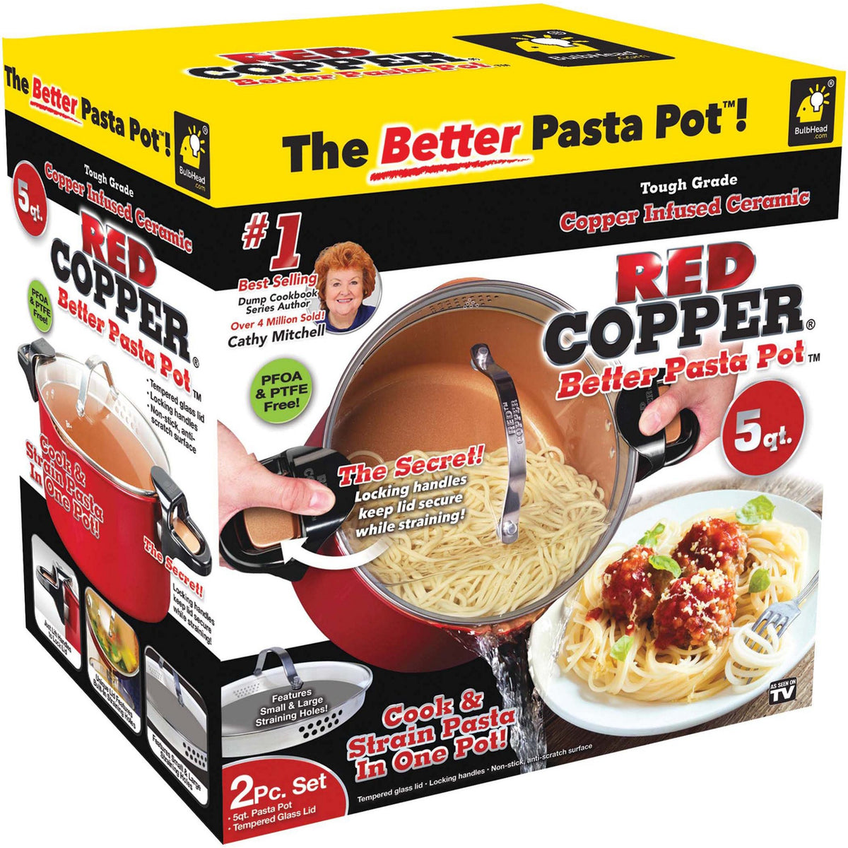 Red Copper Better Pasta Pot – TheFullValue, General Store