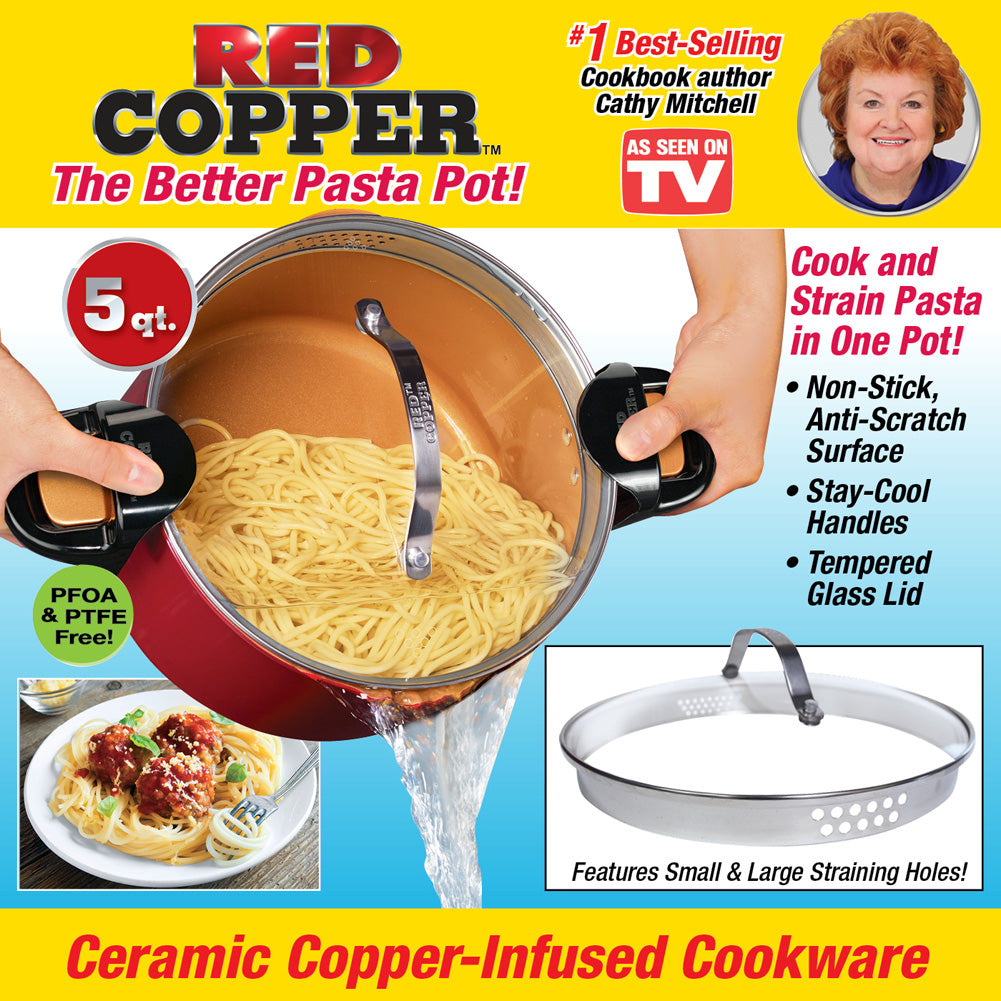 Red Copper Better Pasta Pot