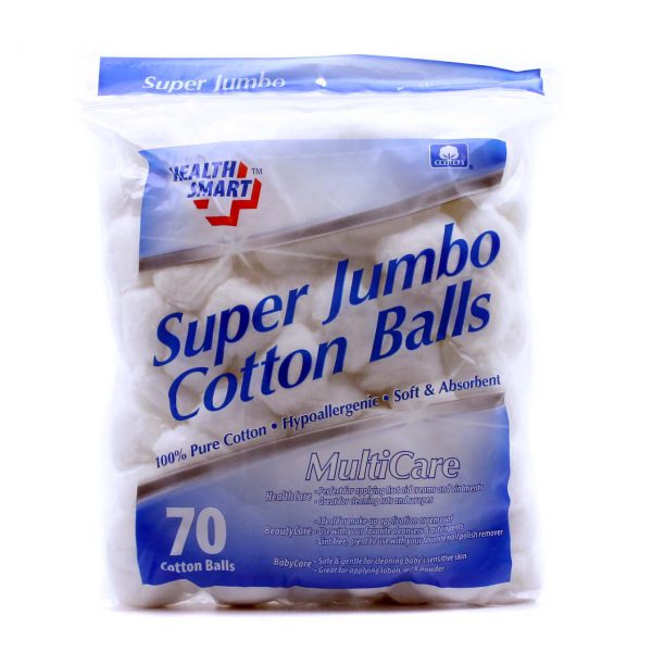 Super Jumbo Cotton Balls, 70 Count