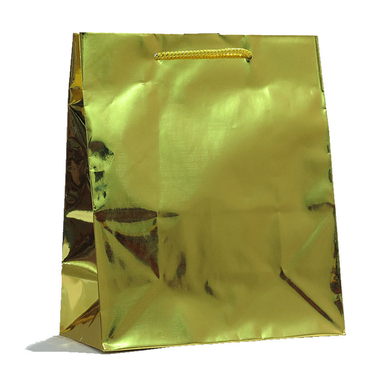 BirthDay or Gift Bag, Solid Metallic Gold