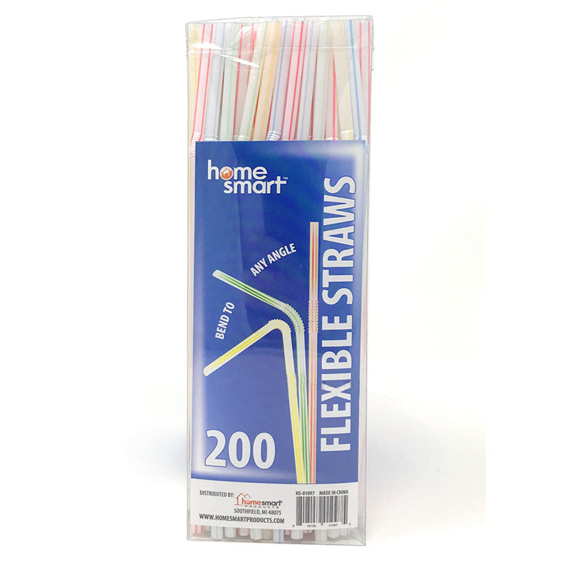 Plastic Straws, 200 Packs Of Straws Drinking Plastic Straws